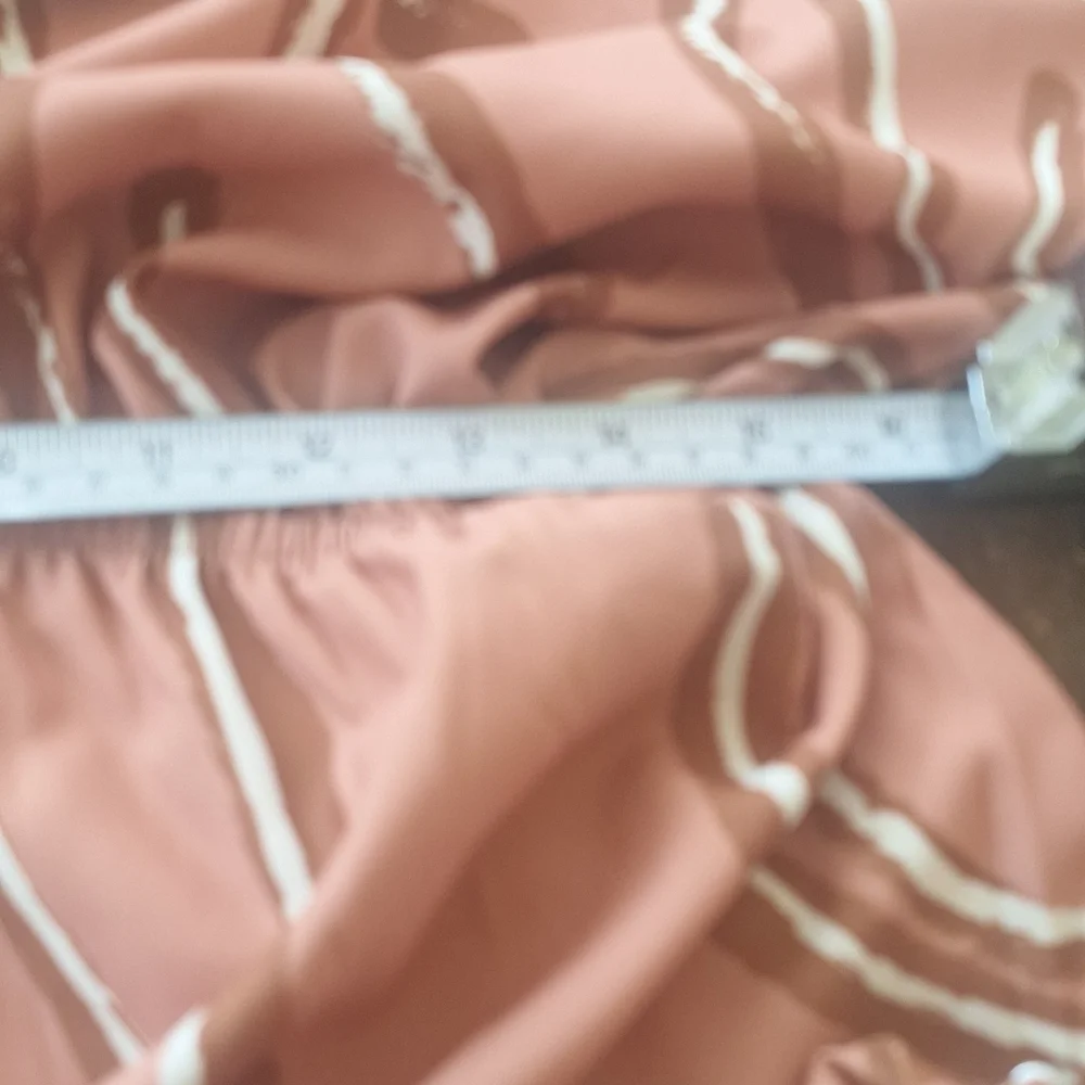 Casual, Cruise Short Jumper By RW&CO. Rust Brown Short Romper  Accents Sz M - Picture 9 of 12